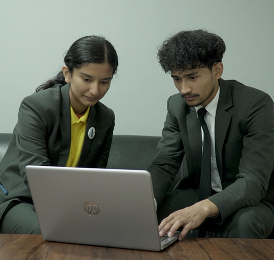 Students discussing at the Top university in Northeast India