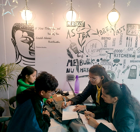 Students brainstorming in the Best college in Sikkim